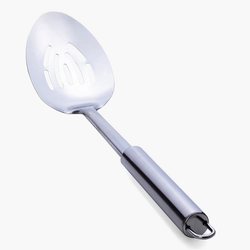 Feast Stainless Steel Slotted Ladle - 33x7x6 cm-Kitchen Tools and Utensils-image-2