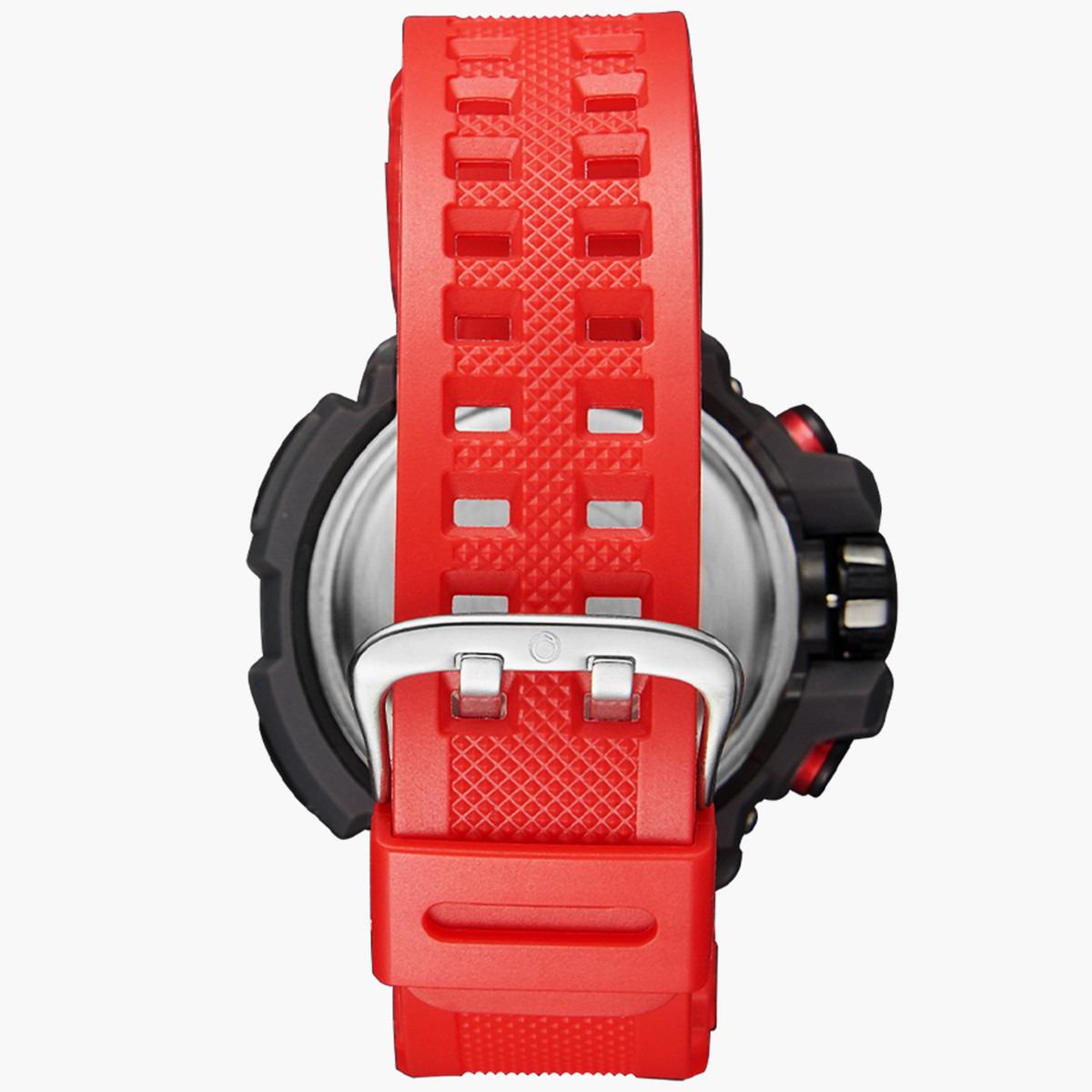 ساعة انالوج الرقمية من استرو للرجال بسوار بولي يوريثين مع لون احمر - A22804-PPRB-men-watchesandjewellery-watches-image-3
