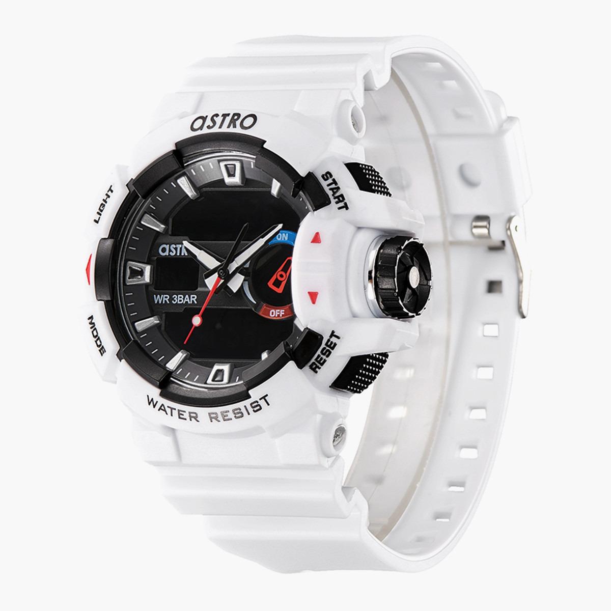 ساعة انالوج الرقمية من استرو للرجال بسوار بي يو مع لون ابیض - A22805-PPWB-men-watchesandjewellery-watches-image-2