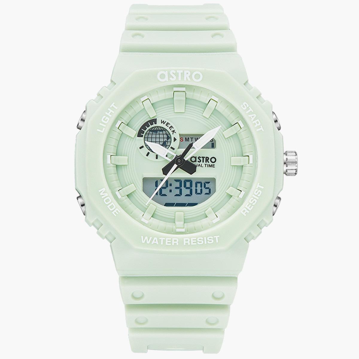 ساعة انالوج الرقمية من استرو للاطفال بسوار بي يو مع لون اخضر - A22806-PPHH-boys-accessories-watches-image-1