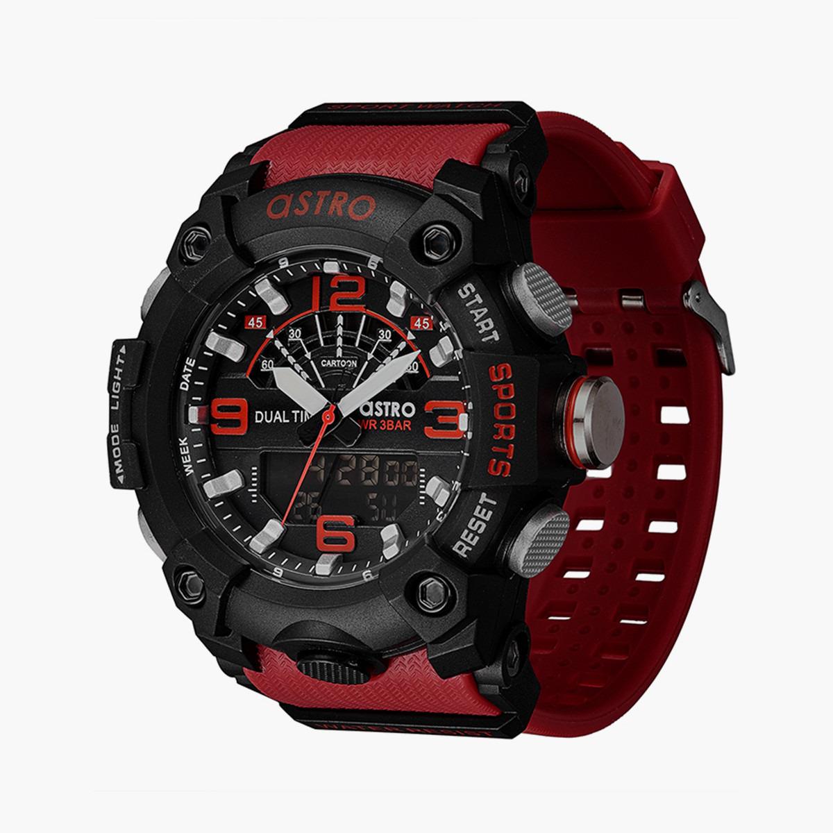 Astro Kids Red Polyurethane Strap Analog-Digital Watch - A21809-PPRB-boys-accessories-watches-image-2