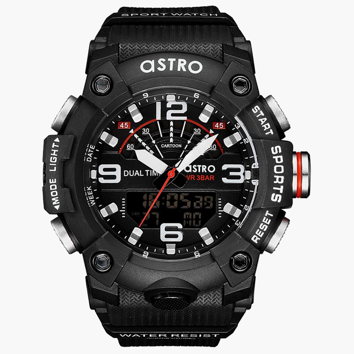 ساعة انالوج الرقمية من استرو للاطفال بسوار بولي يوريثين مع لون اسود - A21809-PPBB-boys-accessories-watches-image-1