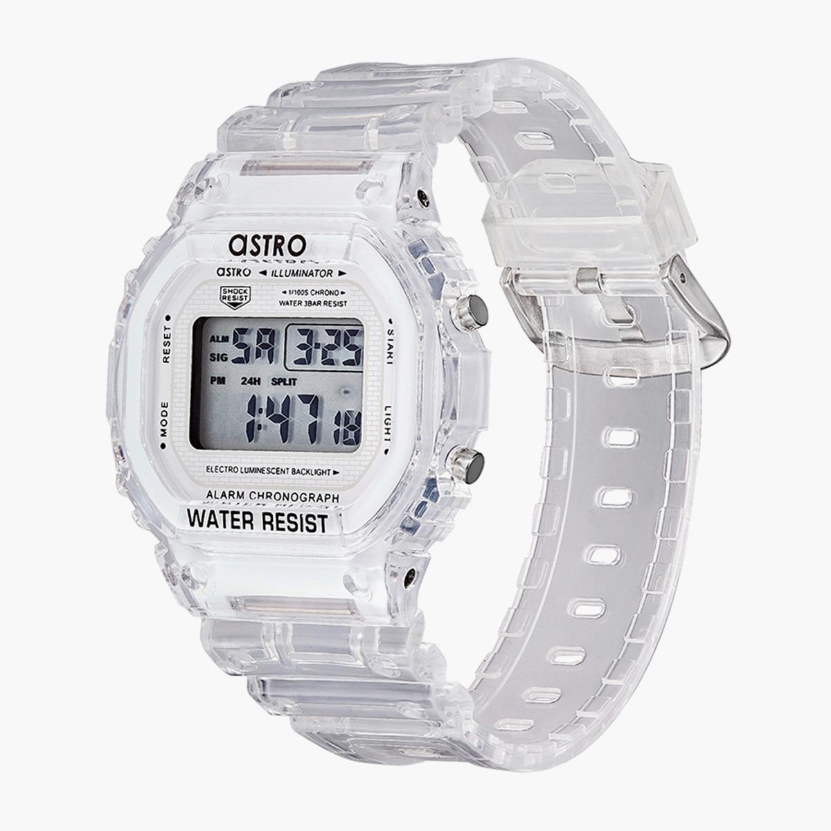 ساعة استرو للاطفال الرقمية بسوار بولي يوريثان شفاف - A21807-PPZW-boys-accessories-watches-image-2