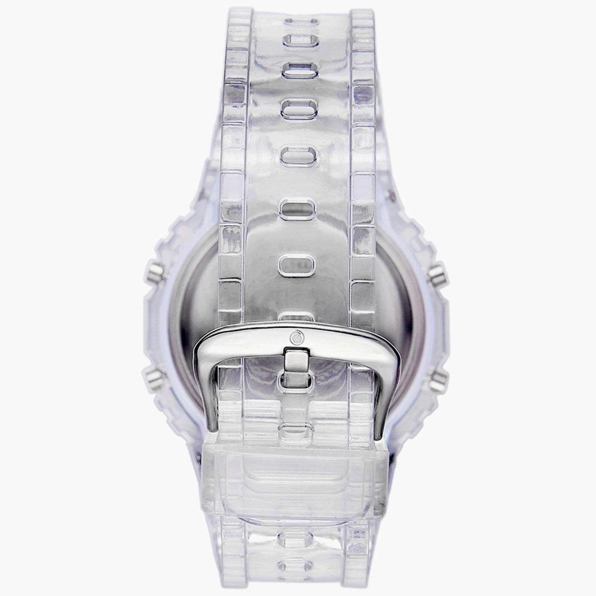 ساعة استرو للاطفال الرقمية بسوار بولي يوريثان شفاف - A21807-PPZW-boys-accessories-watches-image-3