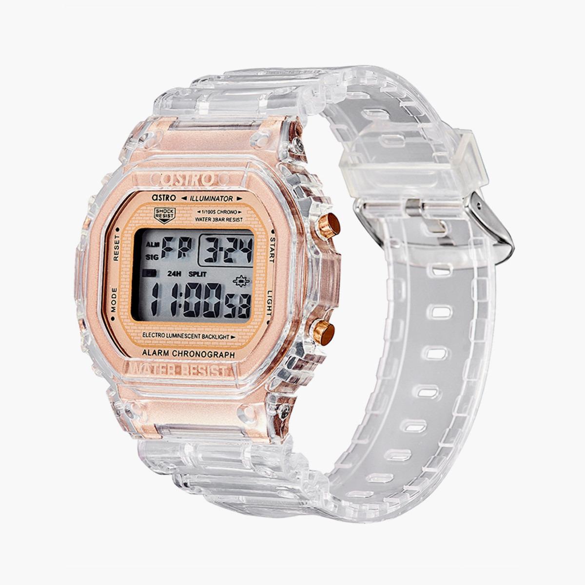 ساعة استرو للاطفال الرقمية بسوار بولي يوريثان شفاف - A21807-PPZK-boys-accessories-watches-image-2