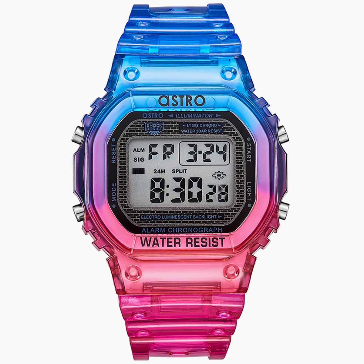 ساعة استرو للاطفال الرقمية بسوار بولي يوريثان مع متعدد الالوان - A21807-PPZB-boys-accessories-watches-image-1