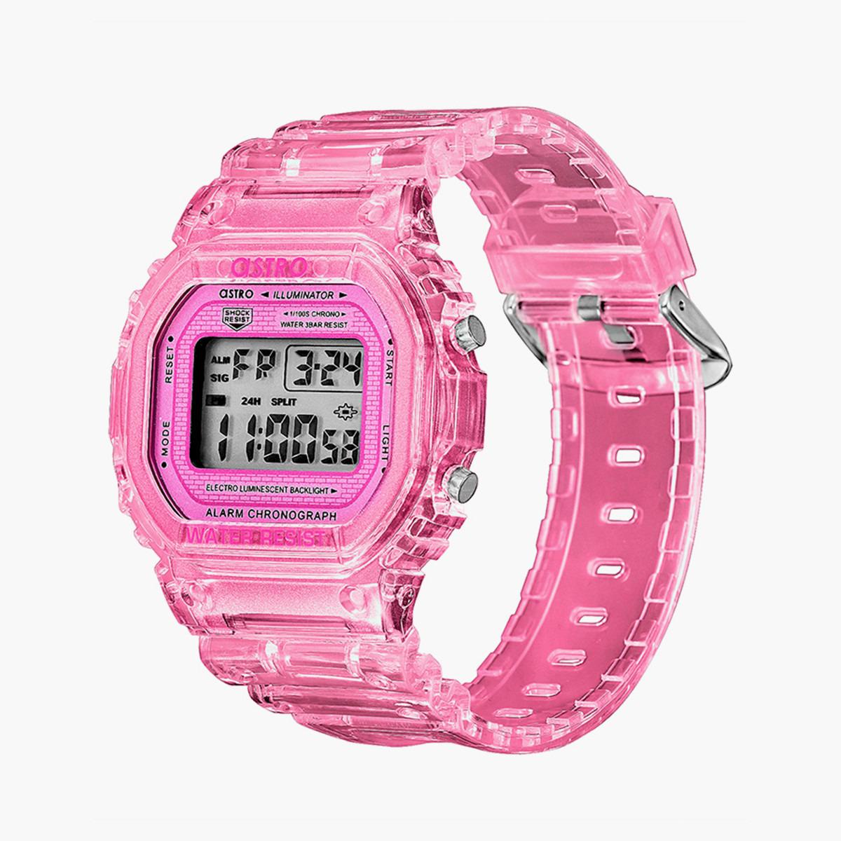 ساعة استرو للاطفال الرقمية بسوار بولي يوريثان مع لون وردي - A21807-PPPP-boys-accessories-watches-image-2
