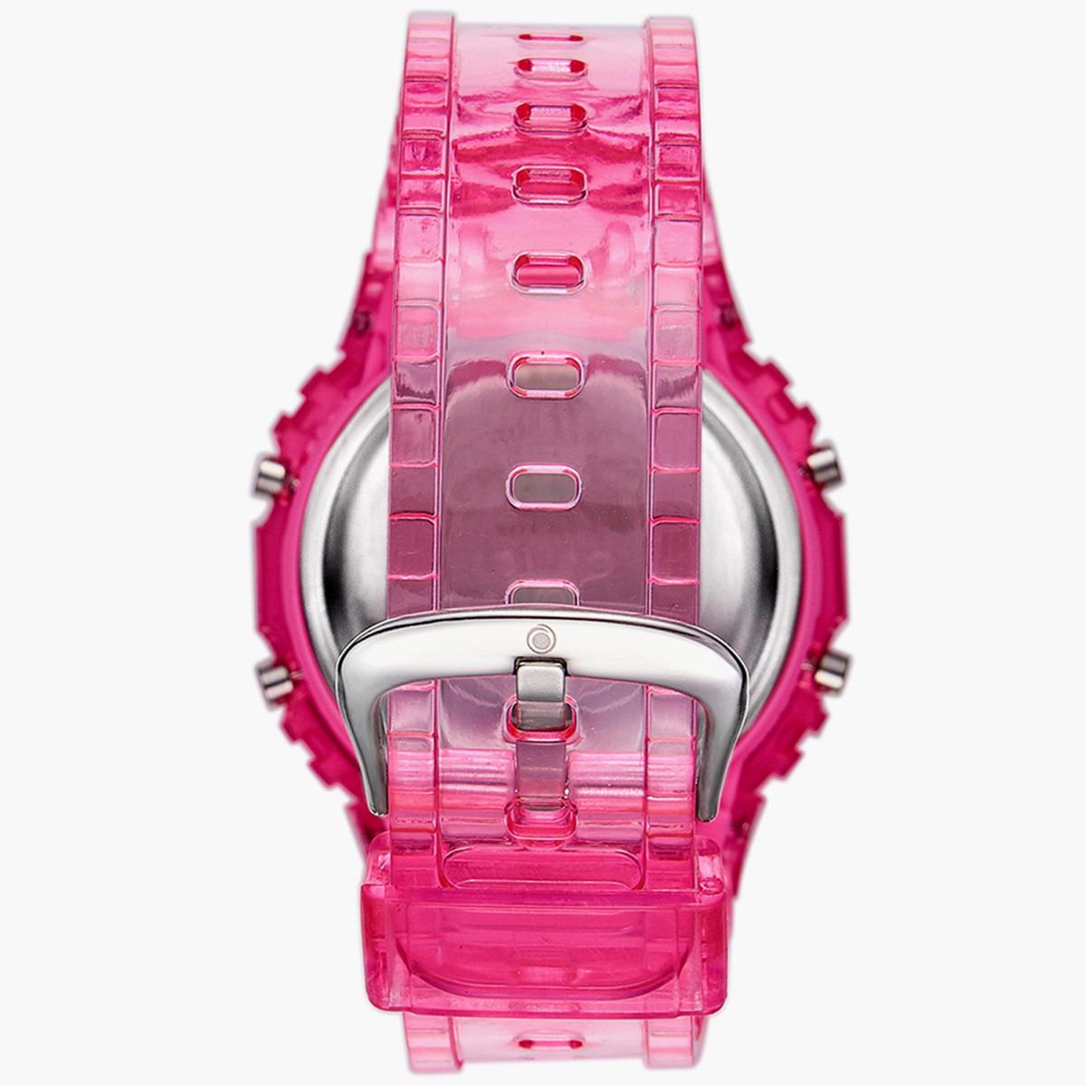 ساعة استرو للاطفال الرقمية بسوار بولي يوريثان مع لون وردي - A21807-PPPP-boys-accessories-watches-image-3