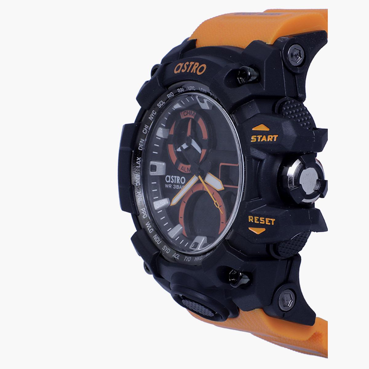 ساعة انالوج الرقمية من استرو للاطفال بسوار بلاستيك برتقالي - A20808-PPOB-boys-accessories-watches-image-2