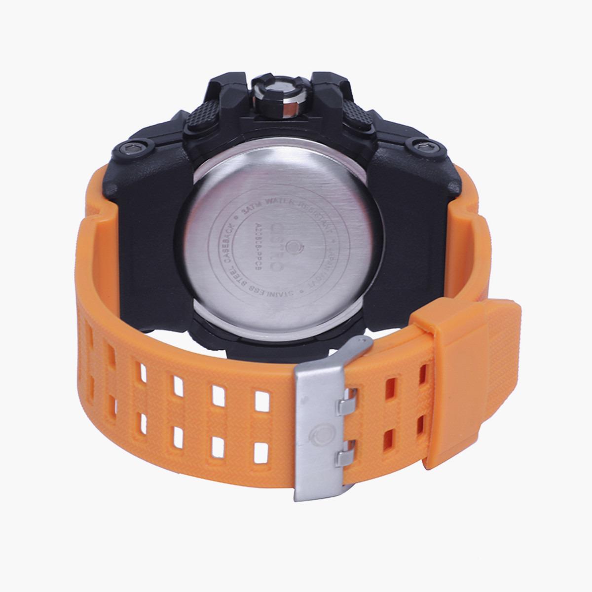 ساعة انالوج الرقمية من استرو للاطفال بسوار بلاستيك برتقالي - A20808-PPOB-boys-accessories-watches-image-3