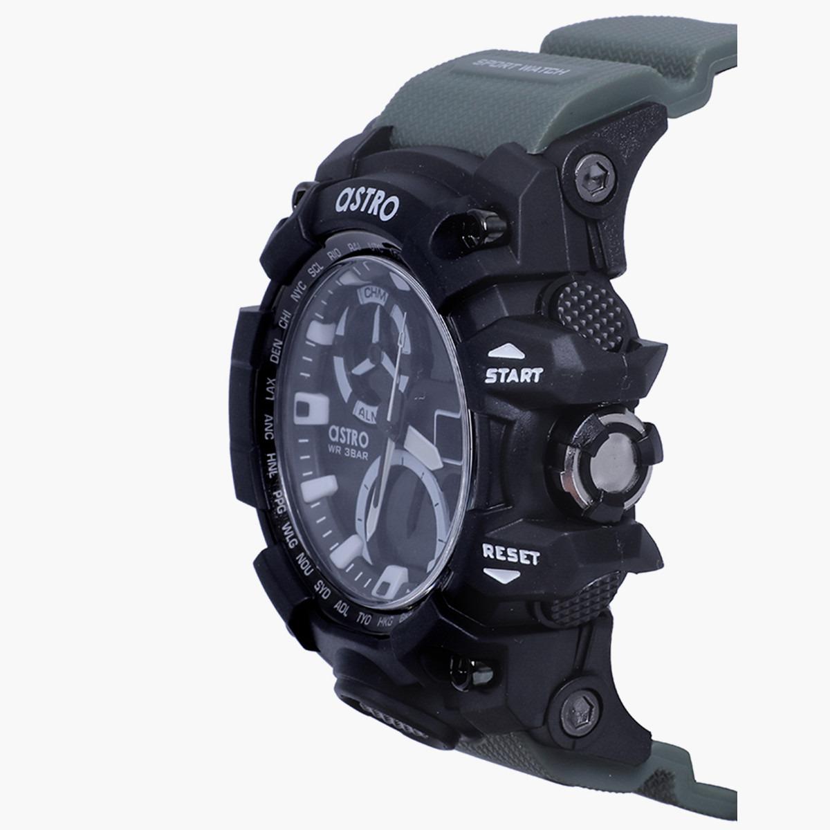 ساعة انالوج الرقمية من استرو للرجال بسوار بلاستيك مع لون اخضر - A20808-PPHB-men-watchesandjewellery-watches-image-2
