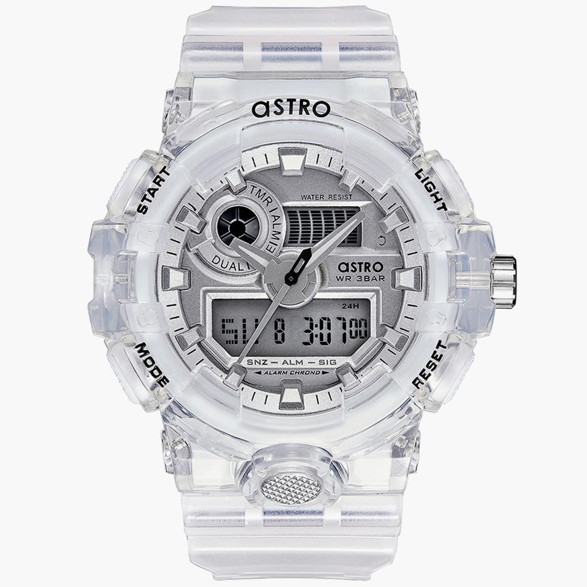 ساعة انالوج من استرو للاطفال الرقمية بسوار بولي يوريثان شفاف - A20806-PPZX-boys-accessories-watches-image-1