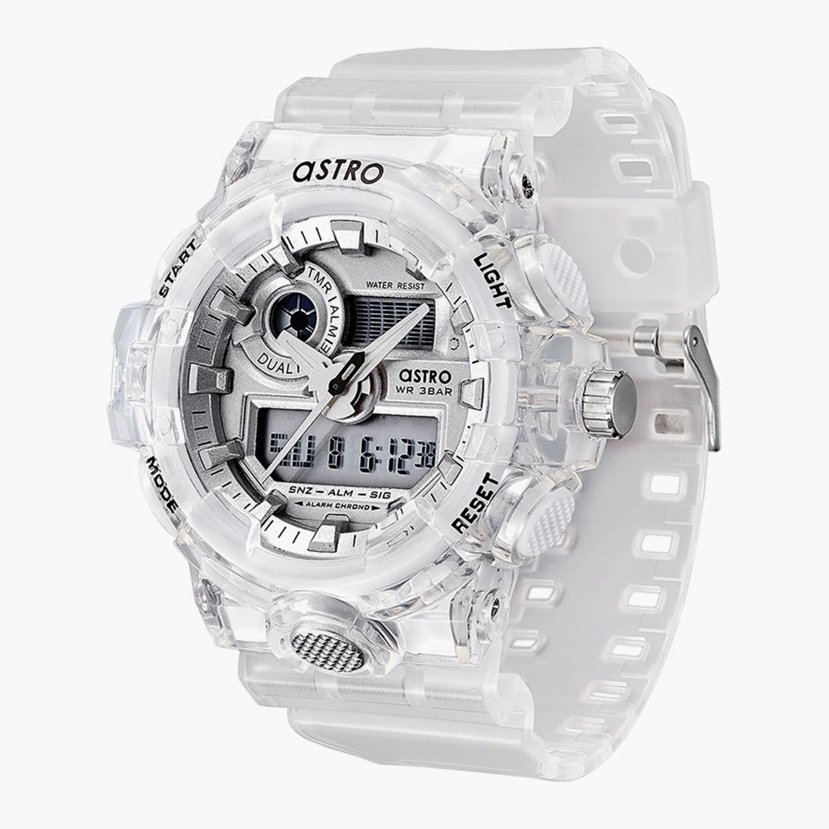 ساعة انالوج من استرو للاطفال الرقمية بسوار بولي يوريثان شفاف - A20806-PPZX-boys-accessories-watches-image-2