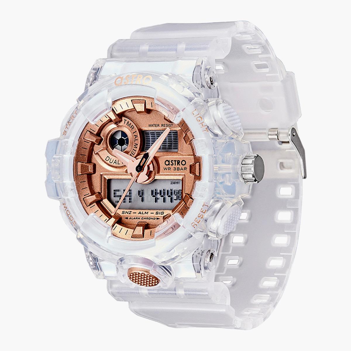 ساعة انالوج من استرو للاطفال الرقمية بسوار بولي يوريثان شفاف - A20806-PPZK-boys-accessories-watches-image-2