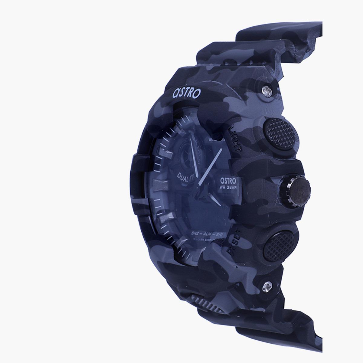 ساعة انالوج الرقمية المموهة من استرو للرجال بسوار بلاستيك مع لون ازرق - A20806-PPXB-men-watchesandjewellery-watches-image-2
