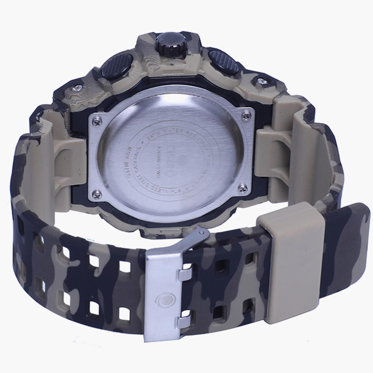 ساعة انالوج الرقمية المموهة من استرو للاطفال بسوار بلاستيك مع لون كاكي - A20806-PPEE-boys-accessories-watches-image-3