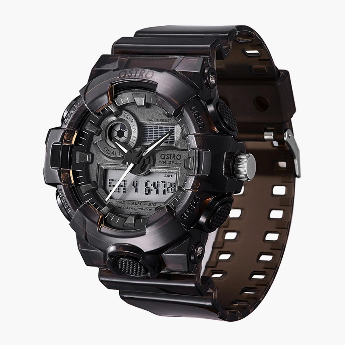 ساعة انالوج الرقمية من استرو للاطفال بسوار بولي يوريثين مع لون اسود - A20806-PPBB-boys-accessories-watches-image-2