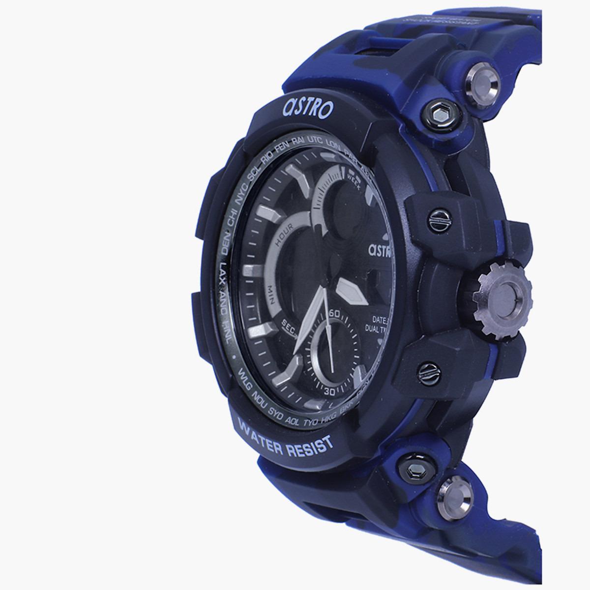 ساعة انالوج الرقمية من استرو للرجال بسوار بلاستيك مع لون كحلي - A9818-PPLB-men-watchesandjewellery-watches-image-2
