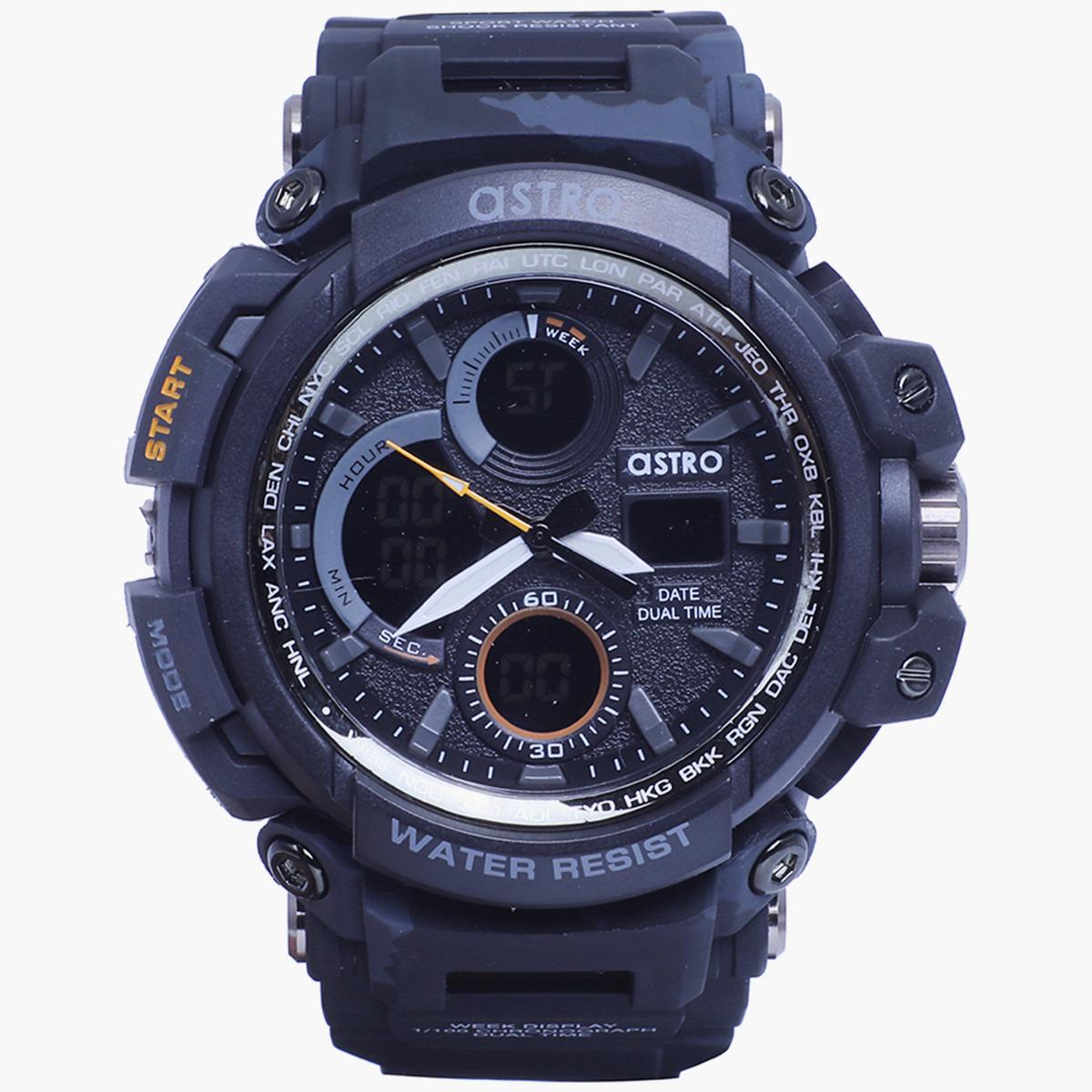 ساعة انالوج الرقمية من استرو للاطفال بسوار بلاستيك مع لون ازرق - A9818-PPBBW-boys-accessories-watches-image-1