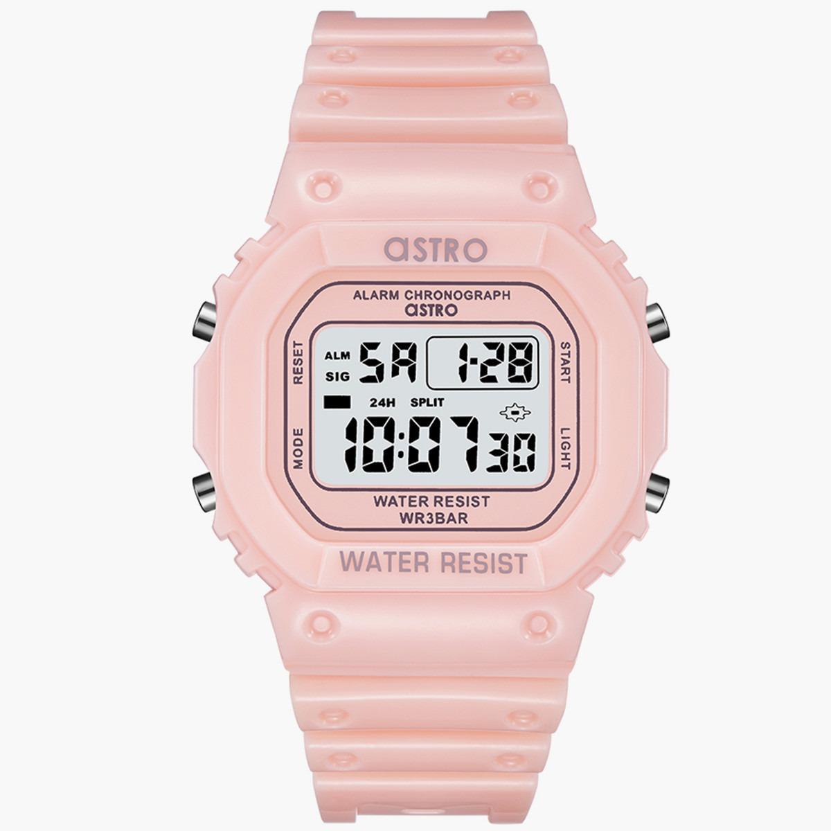 ساعة استرو للاطفال الرقمية بسوار بولي يوريثان مع لون وردي - A21807-PPFF-boys-accessories-watches-image-1