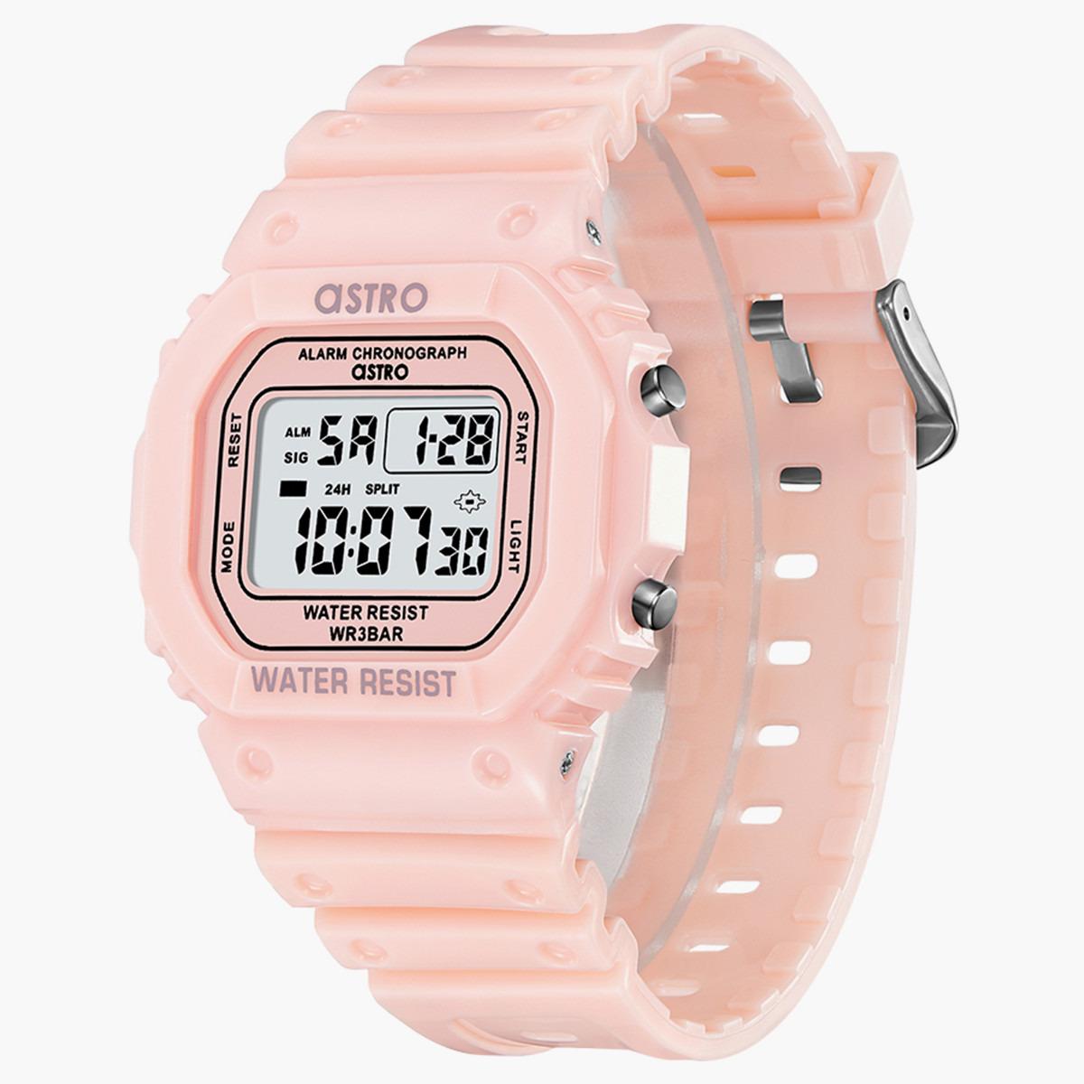 ساعة استرو للاطفال الرقمية بسوار بولي يوريثان مع لون وردي - A21807-PPFF-boys-accessories-watches-image-3