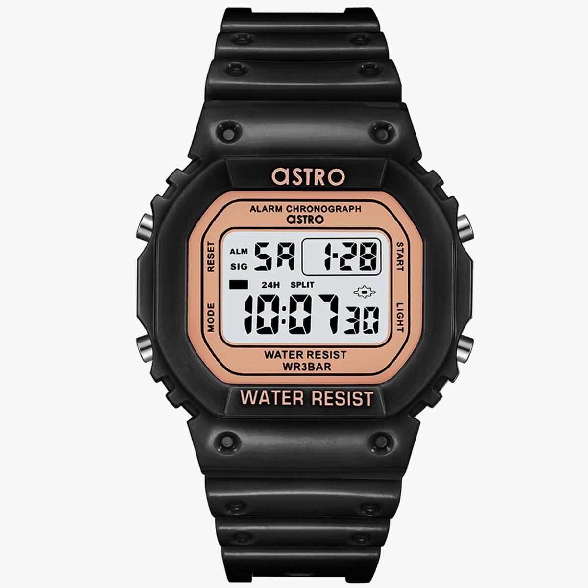 ساعة رقمية من استرو للاطفال بسوار بولي يوريثين مع لون اسود - A21807-PPBK-boys-accessories-watches-image-1
