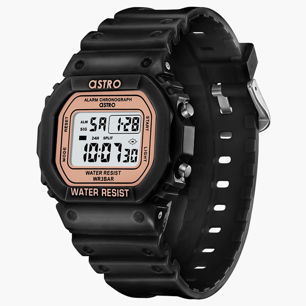 ساعة رقمية من استرو للاطفال بسوار بولي يوريثين مع لون اسود - A21807-PPBK-boys-accessories-watches-image-3