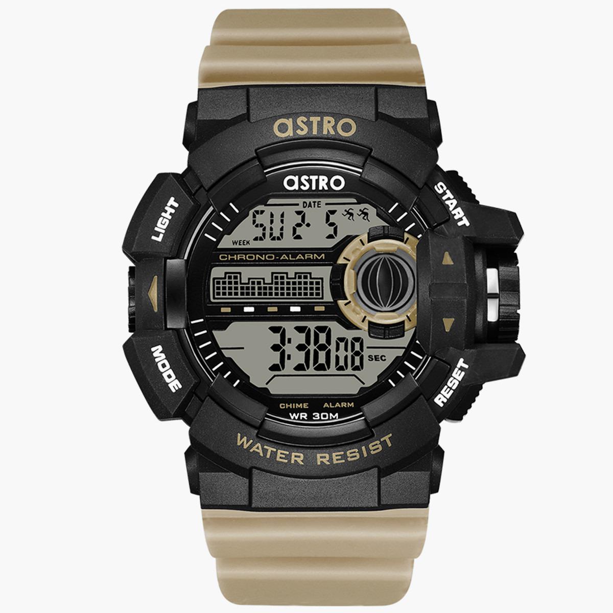 ساعة رقمية من استرو للاطفال بسوار بولي يوريثين مع لون كاكي - A9917-PPCB-boys-accessories-watches-image-1