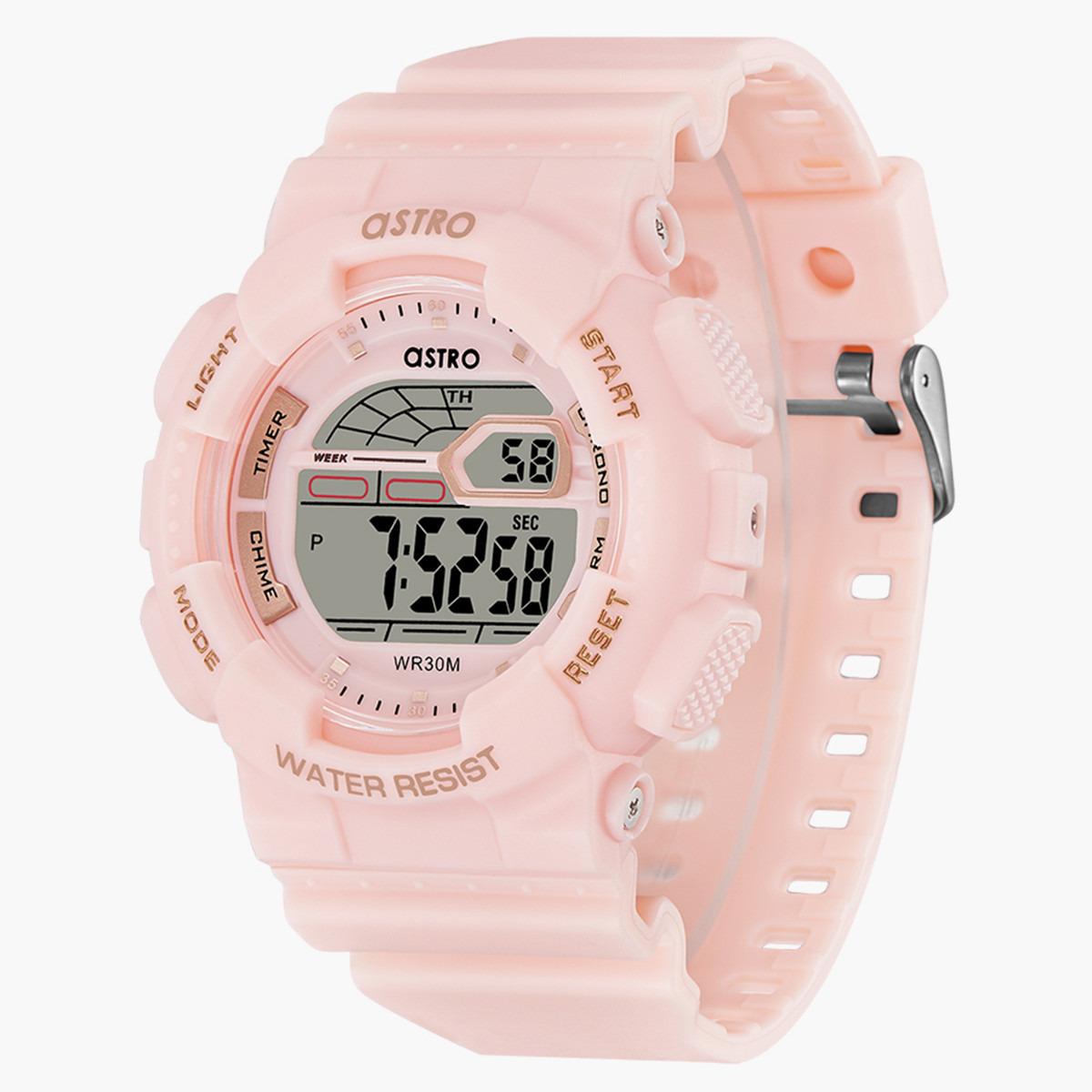 ساعة استرو للاطفال الرقمية بسوار بولي يوريثان مع لون وردي - A22911-PPFF-boys-accessories-watches-image-3