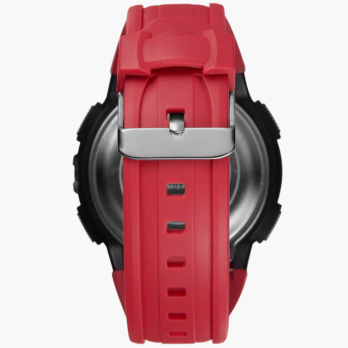 ساعة رقمية من استرو للاطفال بسوار بولي يوريثين مع لون احمر - A22912-PPRB-boys-accessories-watches-image-2