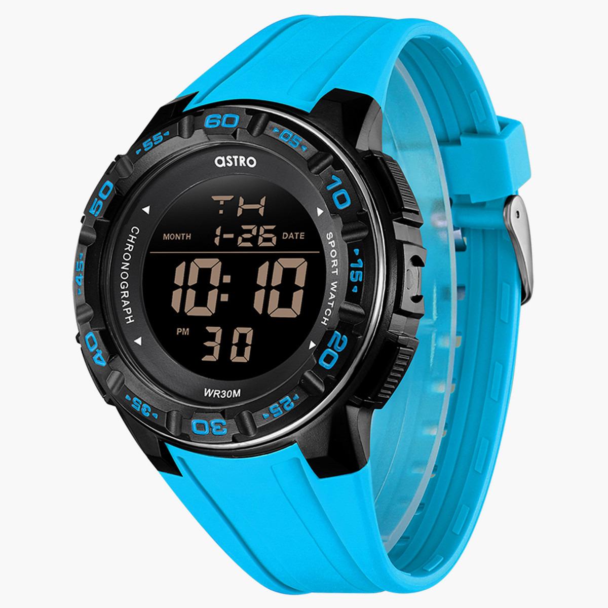 ساعة رقمية من استرو للاطفال بسوار بولي يوريثين مع لون ازرق - A22912-PPLB-boys-accessories-watches-image-3