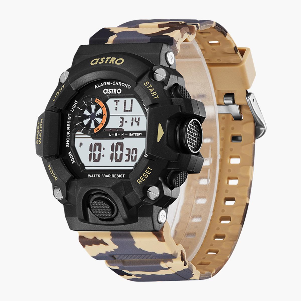 ساعة رقمية مموهة من استرو للاطفال بسوار بولي يوريثين مع لون كاكي - A22914-PPCB-boys-accessories-watches-image-3