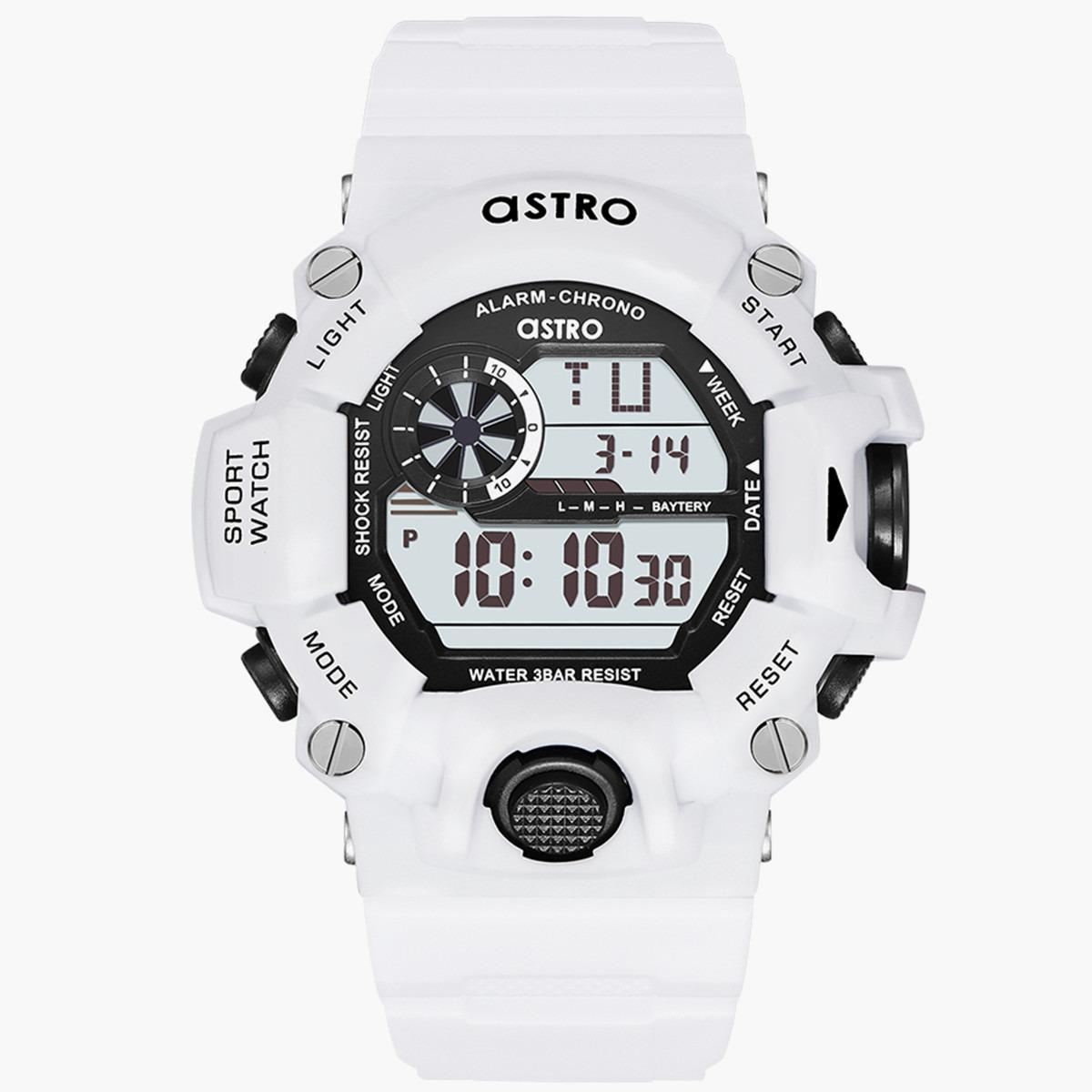 ساعة رقمية من استرو للاطفال بسوار بولي يوريثين مع لون ابيض - A22914-PPWB-boys-accessories-watches-image-1