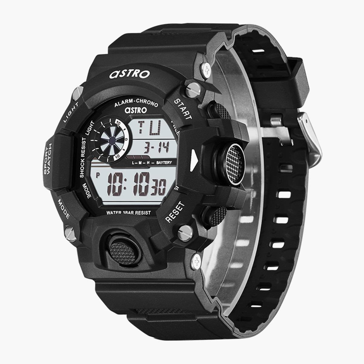ساعة رقمية من استرو للاطفال بسوار بولي يوريثين مع لون اسود - A22914-PPBB-boys-accessories-watches-image-3
