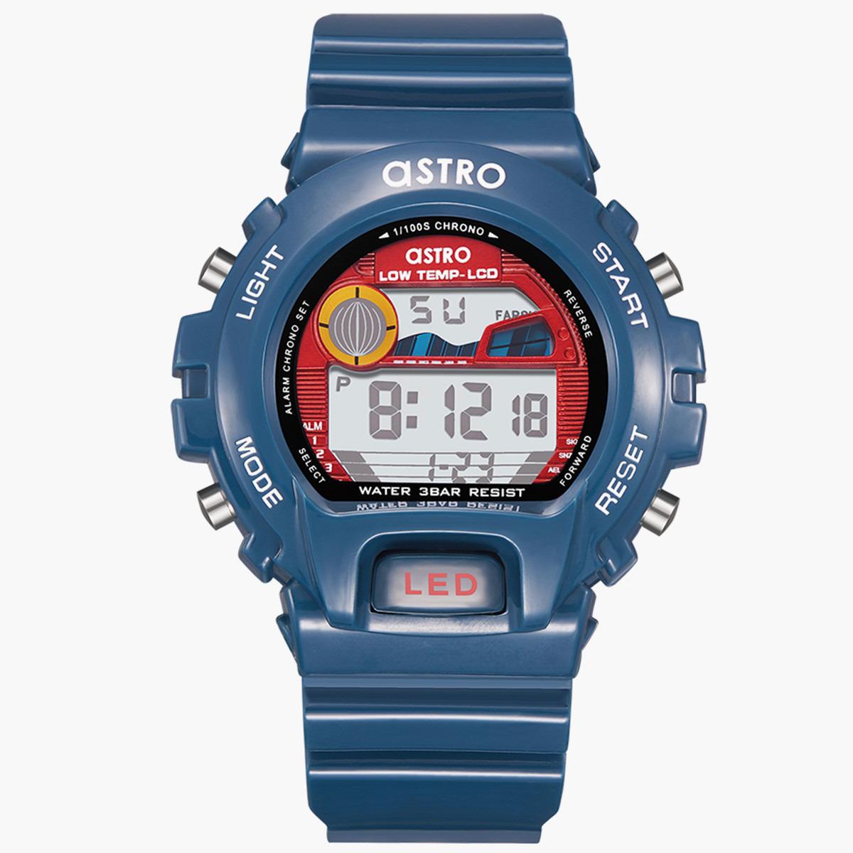 ساعة رقمية من استرو للاطفال بسوار بولي يوريثين مع لون ازرق - A22915-PPNR-boys-accessories-watches-image-1