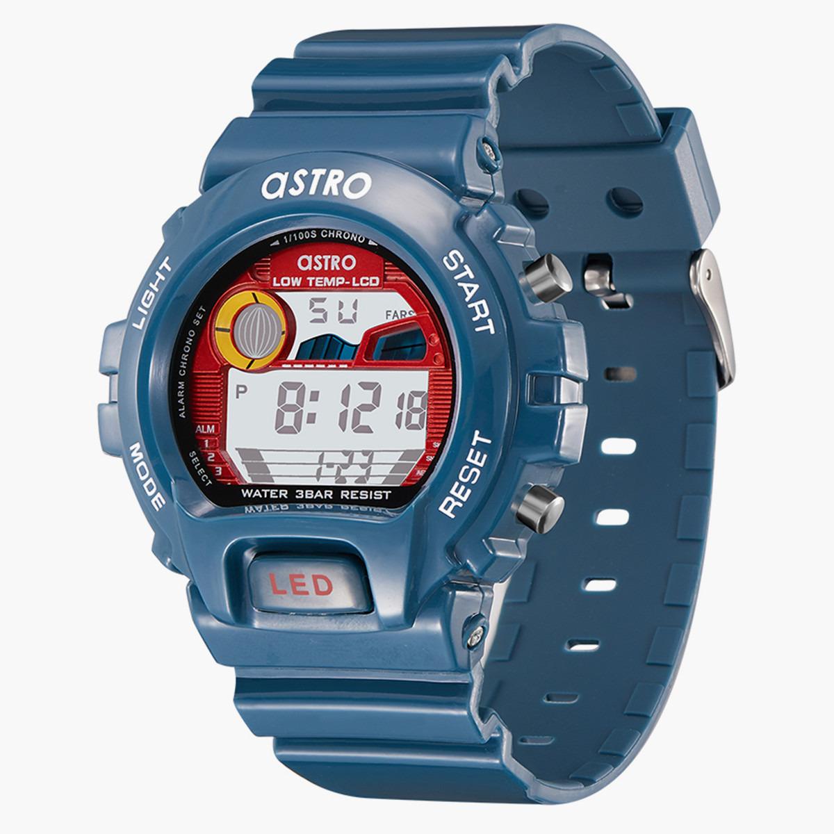 ساعة رقمية من استرو للاطفال بسوار بولي يوريثين مع لون ازرق - A22915-PPNR-boys-accessories-watches-image-3
