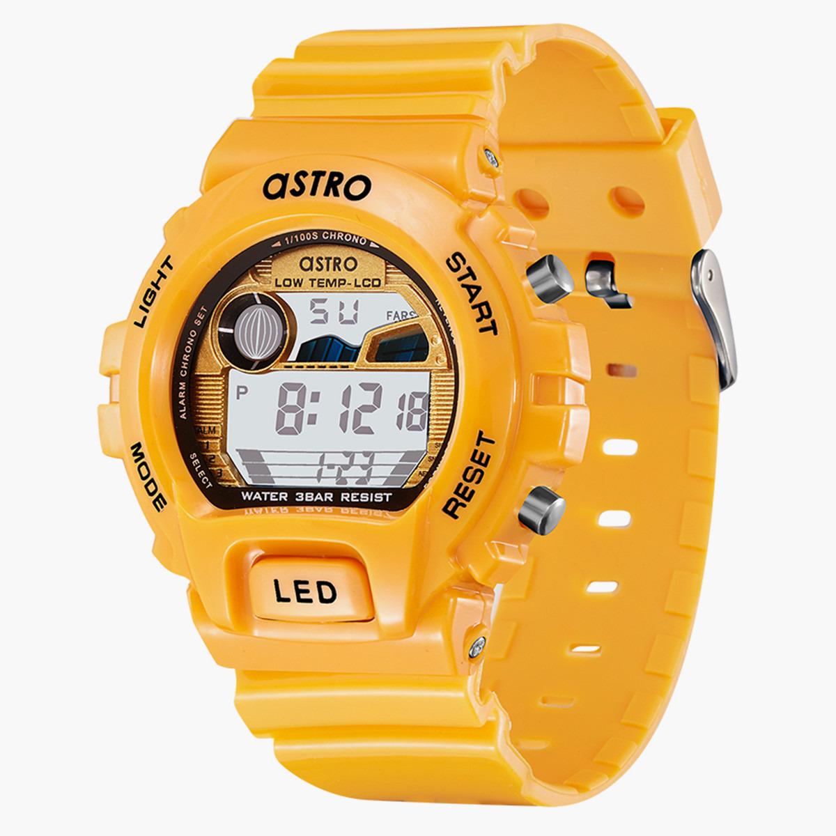 ساعة رقمية من استرو للاطفال بسوار بولي يوريثين مع لون برتقالي - A22915-PPYY-boys-accessories-watches-image-3