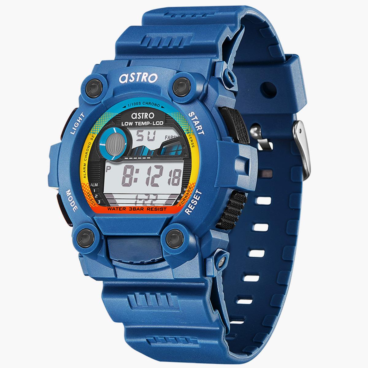 ساعة رقمية من استرو للاطفال بسوار بولي يوريثين مع لون ازرق - A22916-PPLB-boys-accessories-watches-image-3