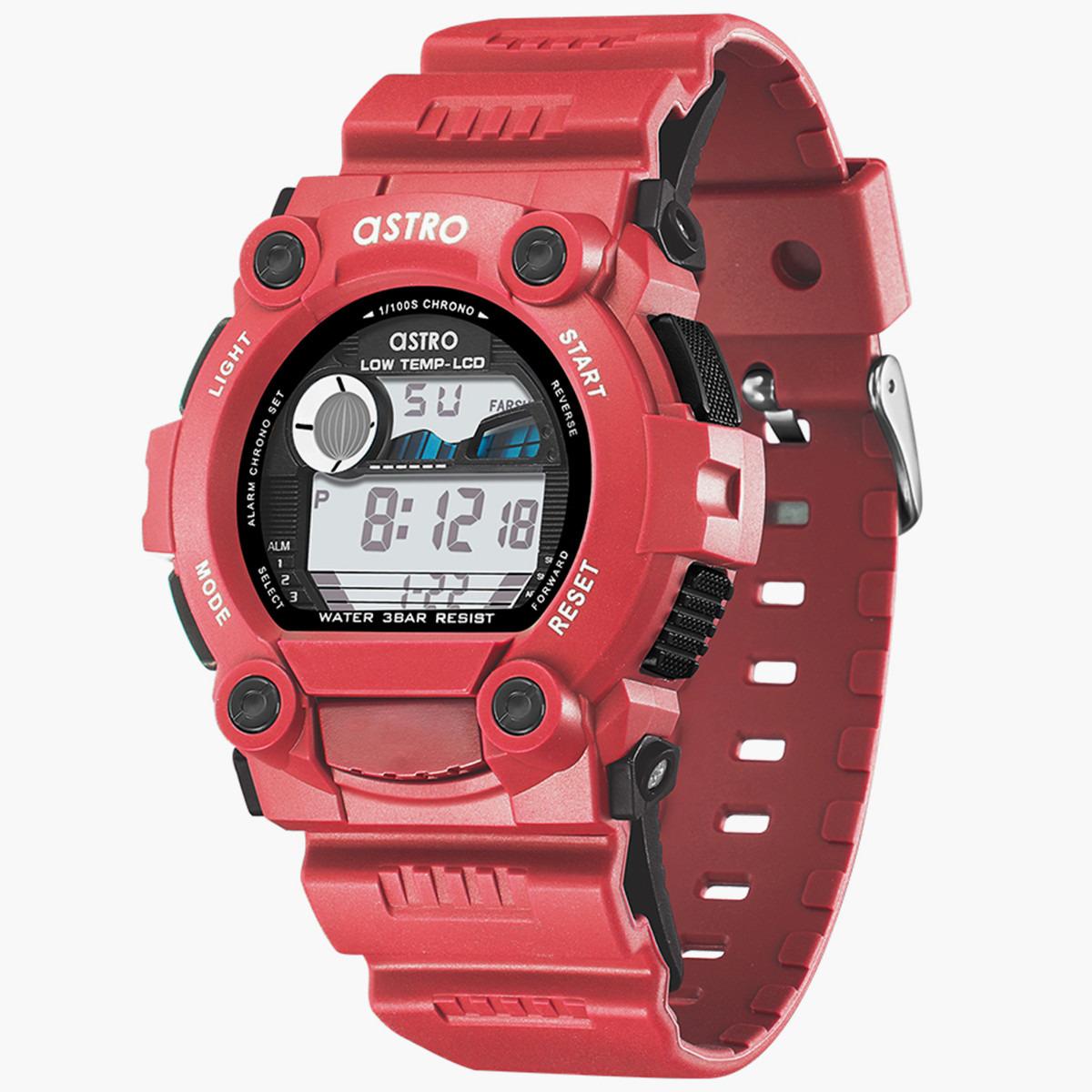 Astro Kids Red Polyurethane Strap Digital Watch - A22916-PPRB-boys-accessories-watches-image-3
