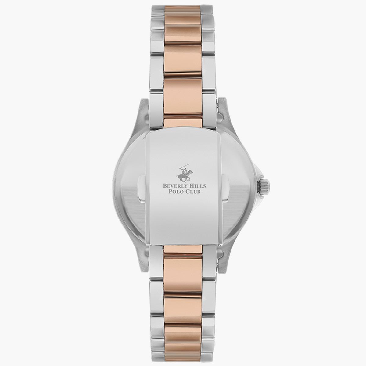 ساعة بيفرلي هيلز بولو كلوب من انالوج للنساء بسوار معدن فضي وذهبي وردي - BP3241X.520-women-watchesandjewellery-watches-image-3