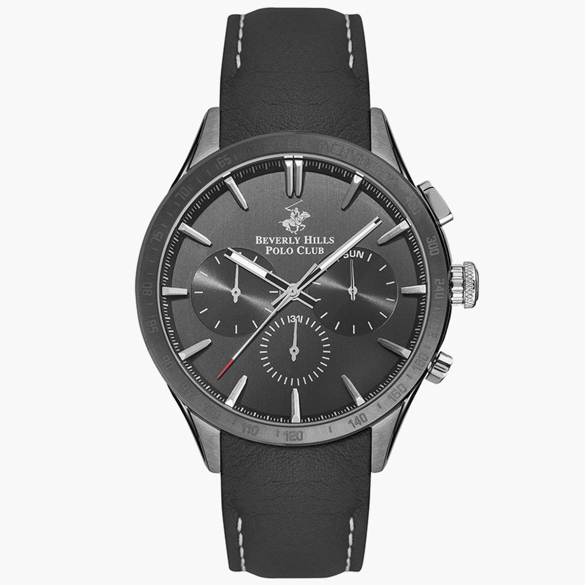 ساعة بيفرلي هيلز بولو كلوب من كرونوغراف بسوار جلدي اسود للرجال - BP3251X.651-men-watchesandjewellery-watches-image-1