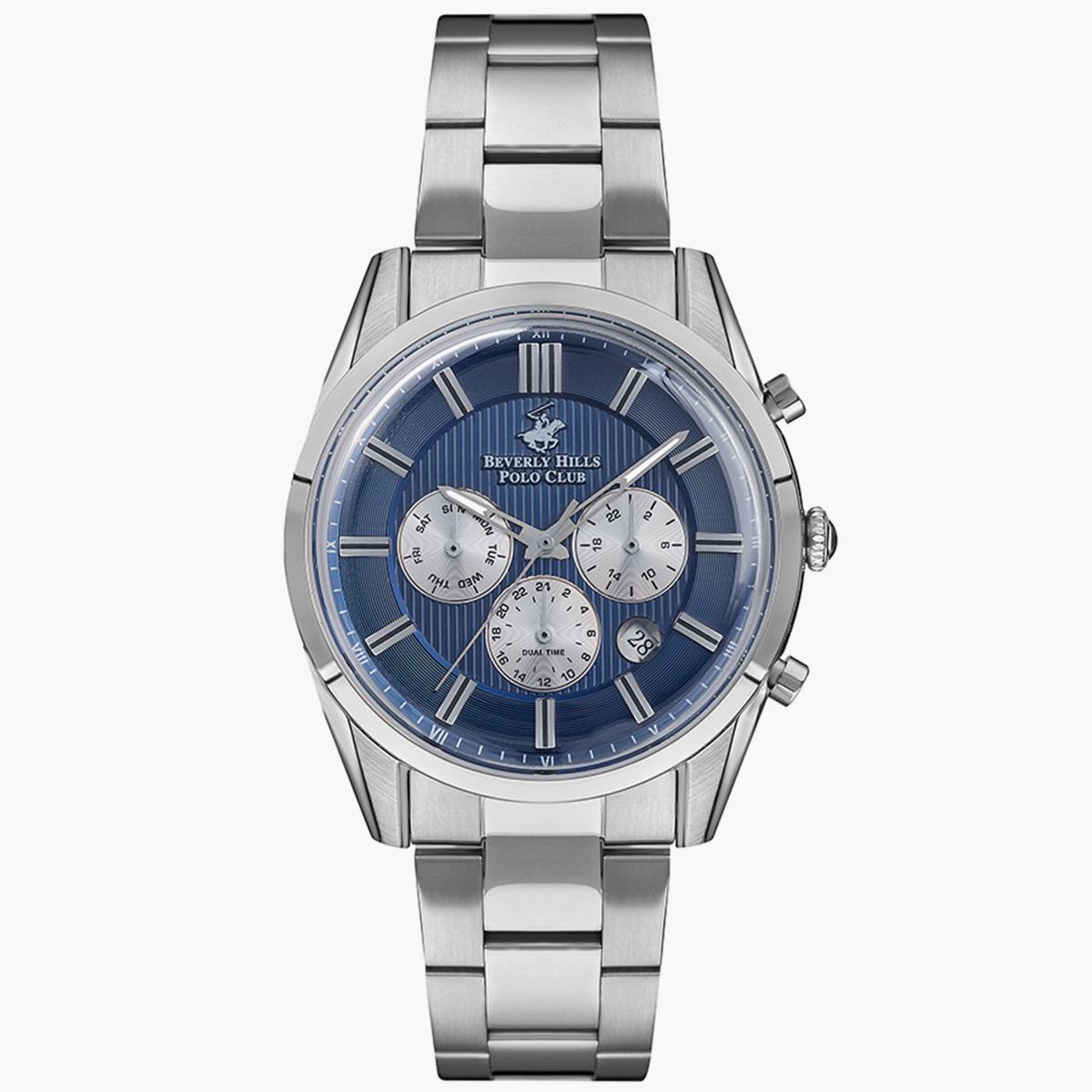 ساعة بيفرلي هيلز بولو كلوب من كرونوغراف للرجال بسوار معدني فضي - BP3262X.390-men-watchesandjewellery-watches-image-1