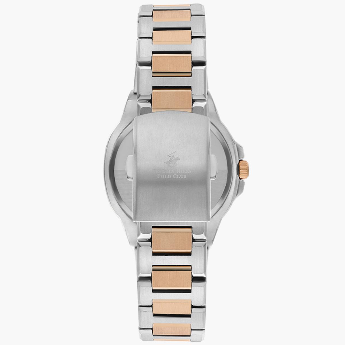 ساعة بيفرلي هيلز بولو كلوب من انالوج للنساء بسوار معدن فضي وذهبي وردي - BP3275X.530-women-watchesandjewellery-watches-image-3