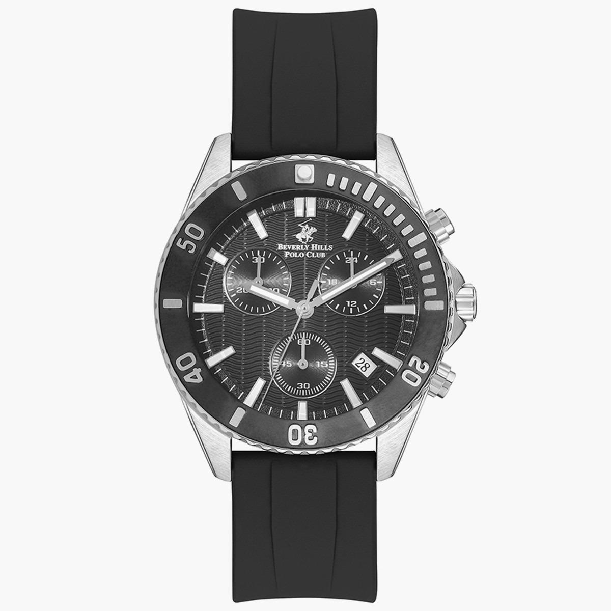 ساعة بيفرلي هيلز بولو كلوب من كرونوغراف بسوار سيليكون اسود للرجال - BP3277X.351-men-watchesandjewellery-watches-image-1
