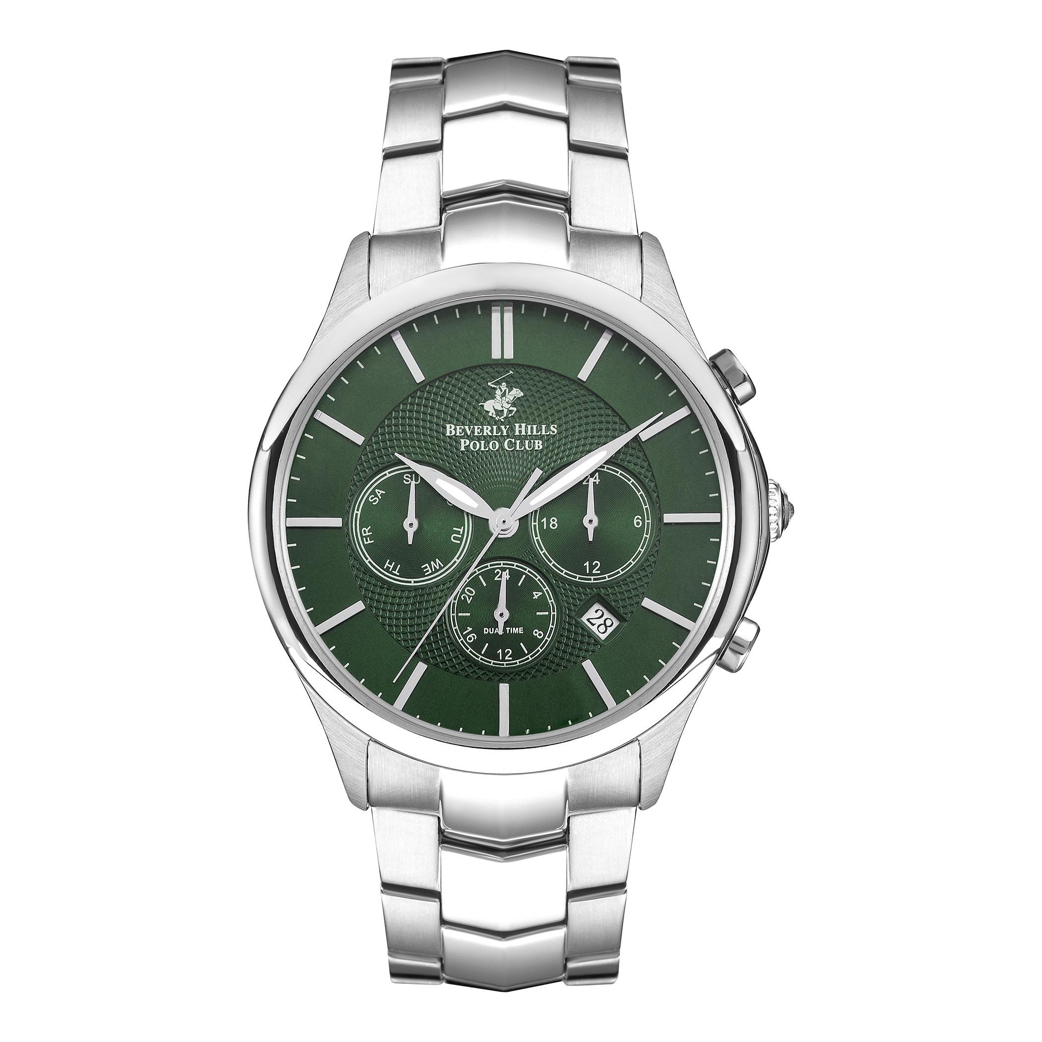  BP3232X.370-ساعة كرونوغراف من بيفرلي هيلز بولو كلوب للرجال بمينا اخضر -men-watchesandjewellery-watches-image-1