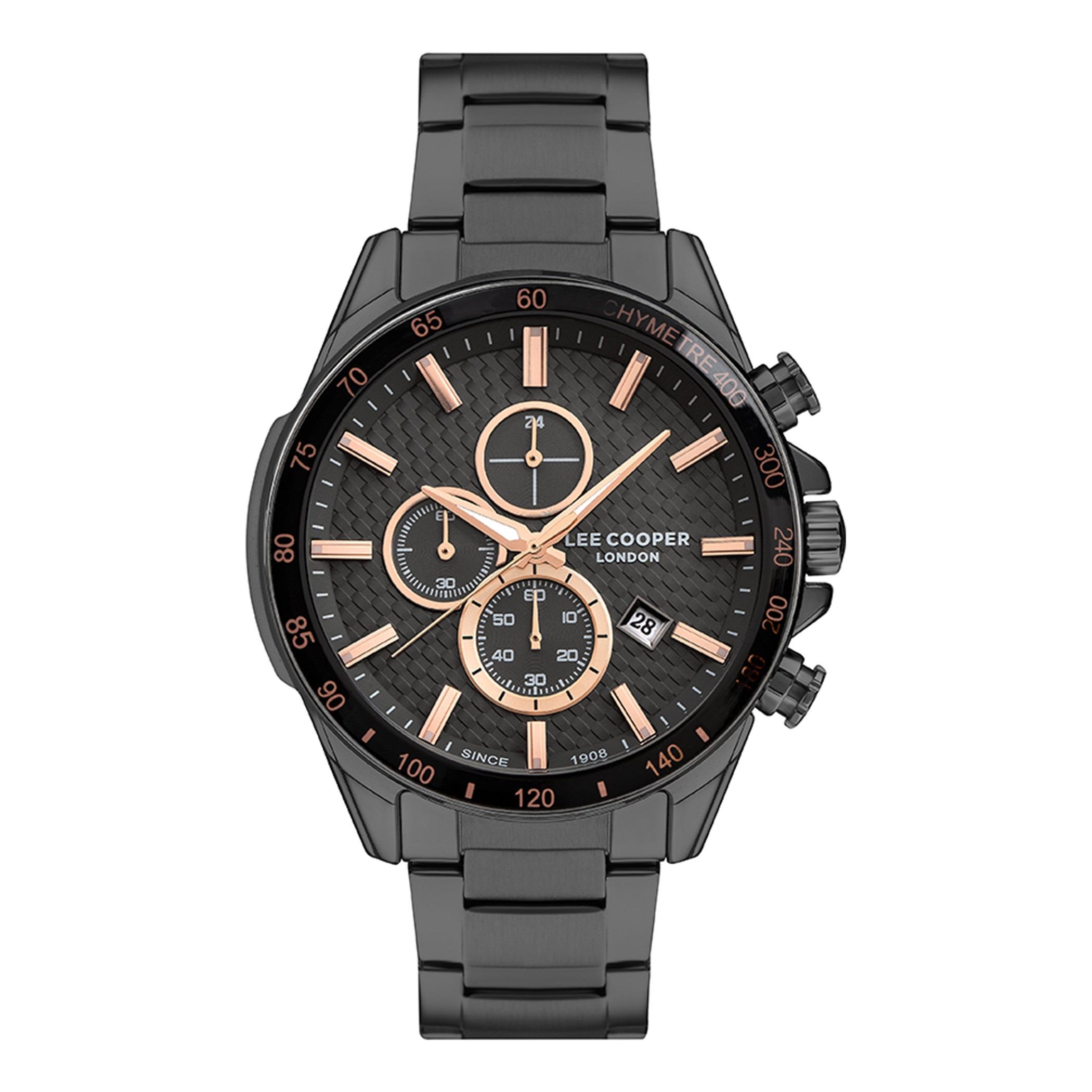  LC07340.060-ساعة كرونوغراف من لي كوبر بمينا أسود للرجال -men-watchesandjewellery-watches-image-1