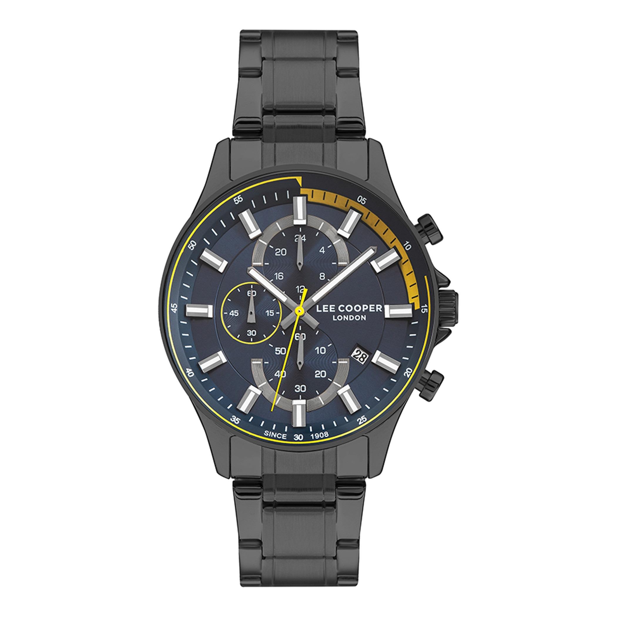  LC07352.090-ساعة كرونوغراف من لي كوبر بمينا أزرق غامق للرجال -men-watchesandjewellery-watches-image-1