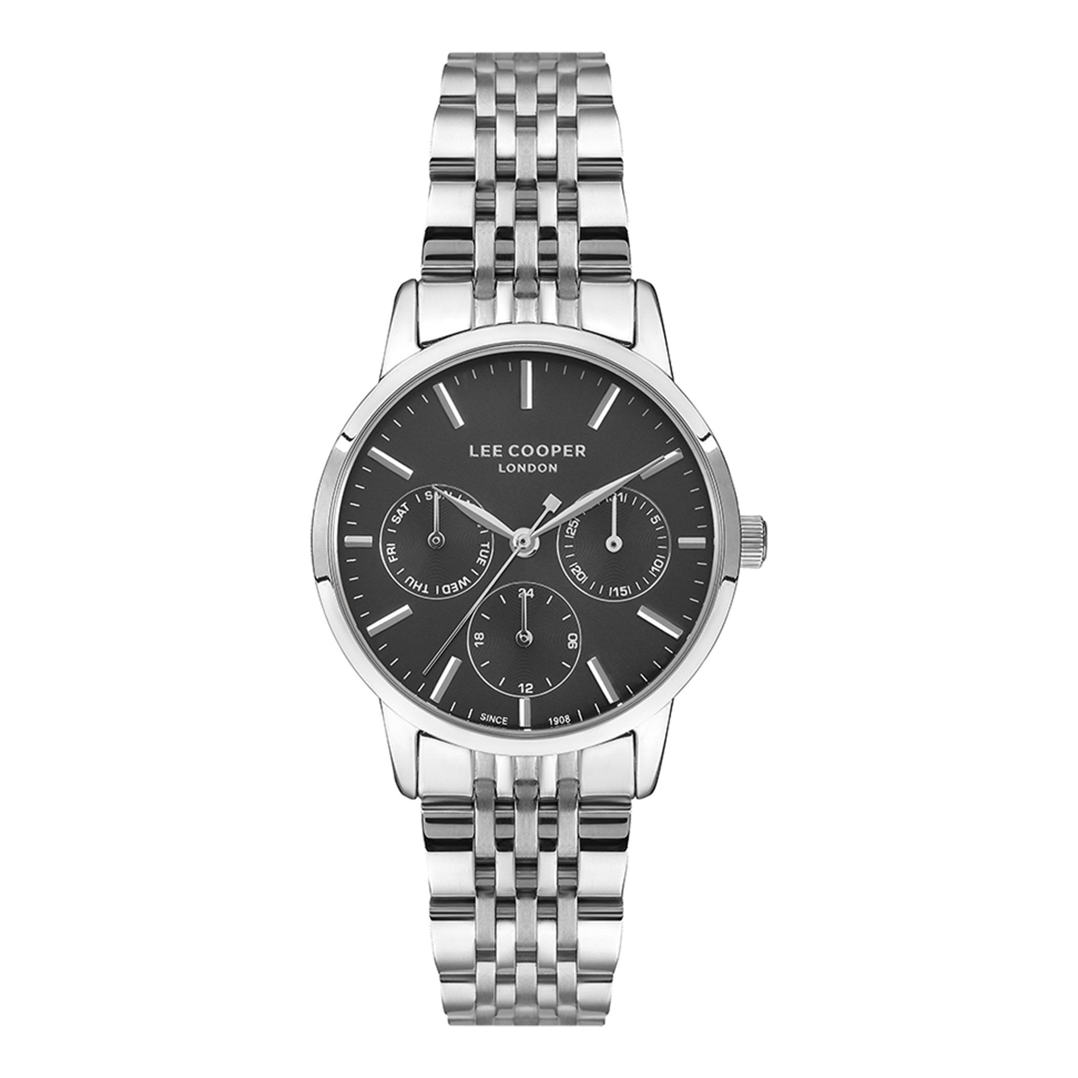  LC07358.350-ساعة أنالوج من لي كوبر بمينا أسود للنساء -women-watchesandjewellery-watches-image-1