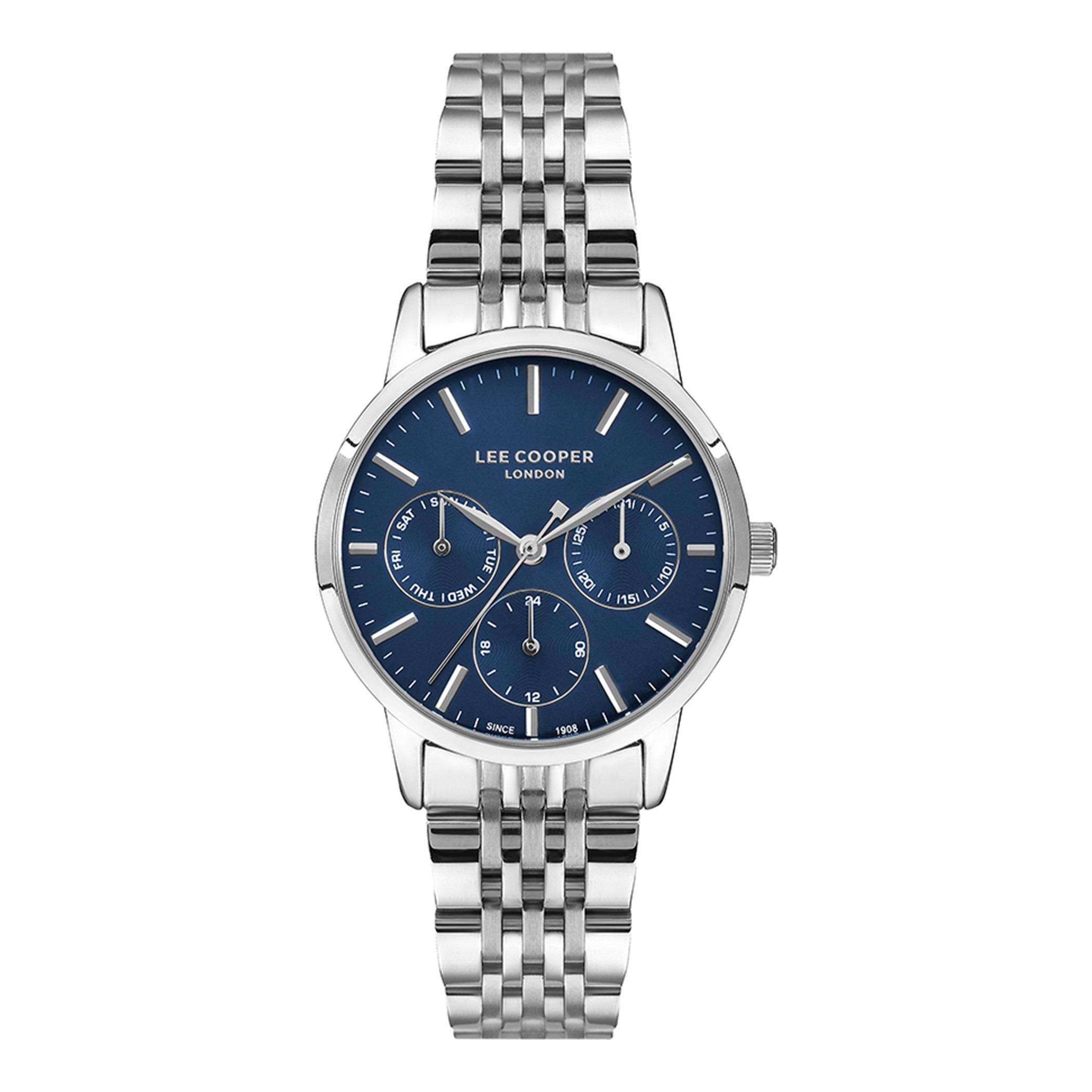  LC07358.390-ساعة أنالوج من لي كوبر بمينا أزرق غامق للنساء -women-watchesandjewellery-watches-image-1