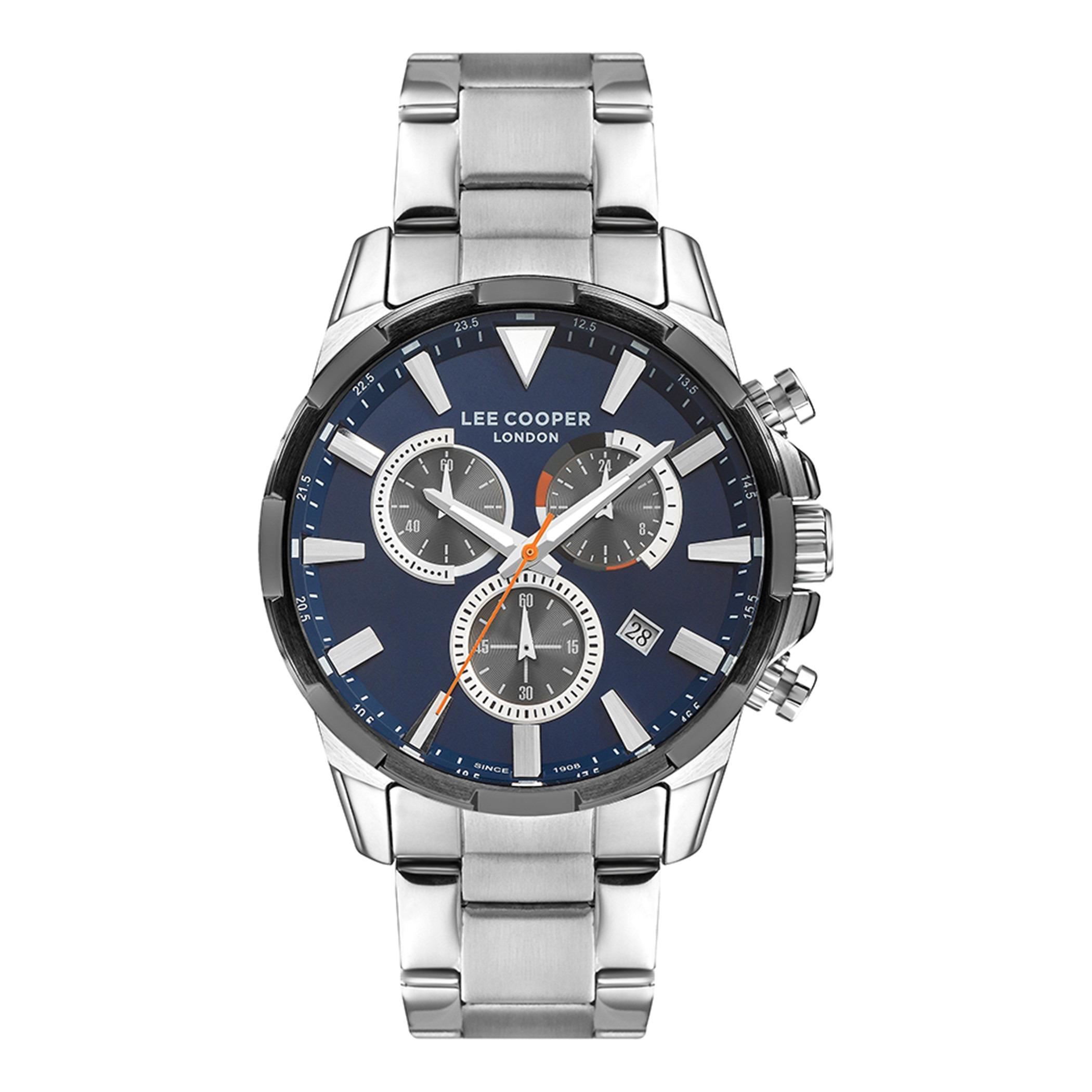  LC07385.390-ساعة كرونوغراف من لي كوبر بمينا أزرق غامق للرجال -men-watchesandjewellery-watches-image-1